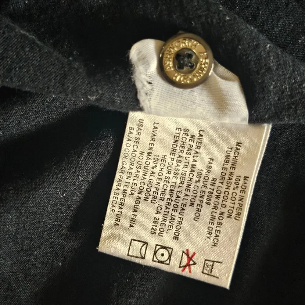 Ashworth Men's Polo, Black, Size XL